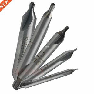 5Pcs HSS Center 60 degrees Spotting Drill Bits Combined Coun