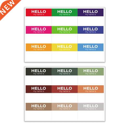 Rainbow Color Name Stickers Personalized Labels Identificati