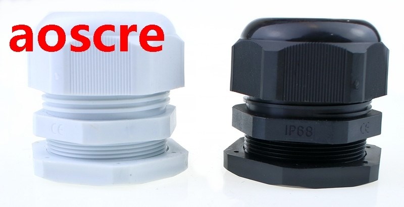 Hot Sale 10PCS PG48 Black Or White Plastic Connector Waterpr
