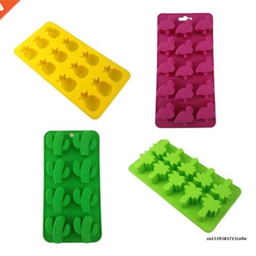 Pineapple Flamingo Cactus Shape Silicone Soap Mold Household