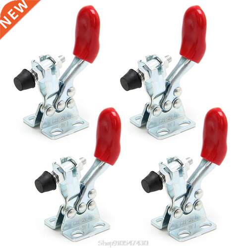 4Pcs Metal Horizontal Quick Release Hand Tool Toggle Clamp