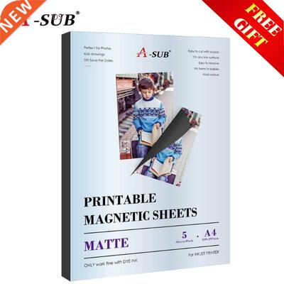Matte Magnetic inkjet sticker photo paper A4 for inkjet prin