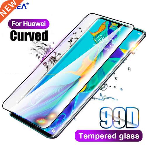 Full Cover Jelly Glue Glass For Huawei P30 Pro P40 Mate 20
