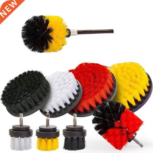 10Pcs Drill Brush Power Scrubber Cleaning Brush Extended Lon