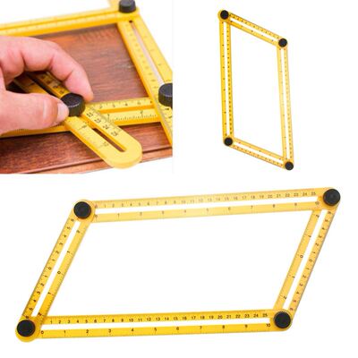 Four-sided Ruler Precision Woodworking Measurement Tools Bri