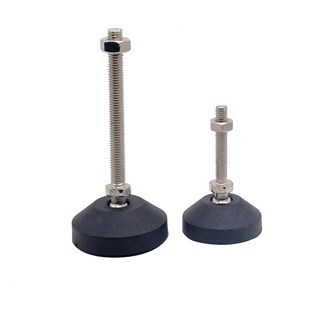 3pcs D50xM8x50mm Nylon fixed foot cup aluminum profile hoof