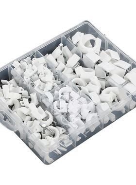 180-Piece Combination Set Square Cable Clamp Round Cable Cla