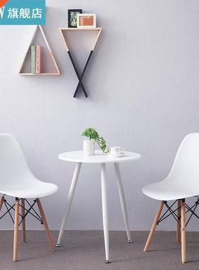 4Pcs/Set Lounge Chairs Bar Chair White Beech Wood Legs PP Su