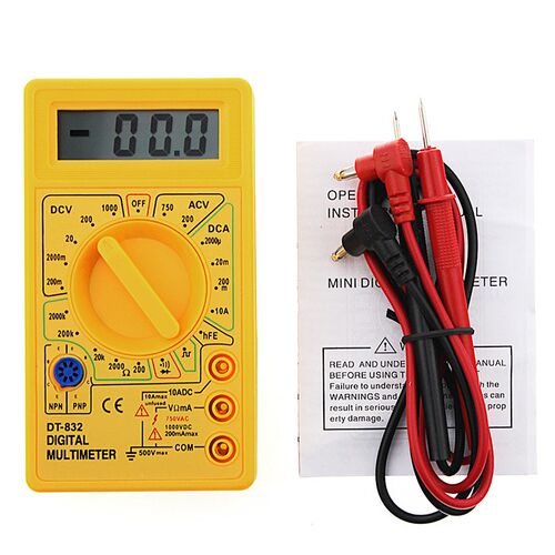 Digital Multimeter LCD DC AC Voltmeter Ammeter Ohm Professio
