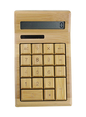 New Bamboo Solar Calculator 12 Digits Office Home Portable C