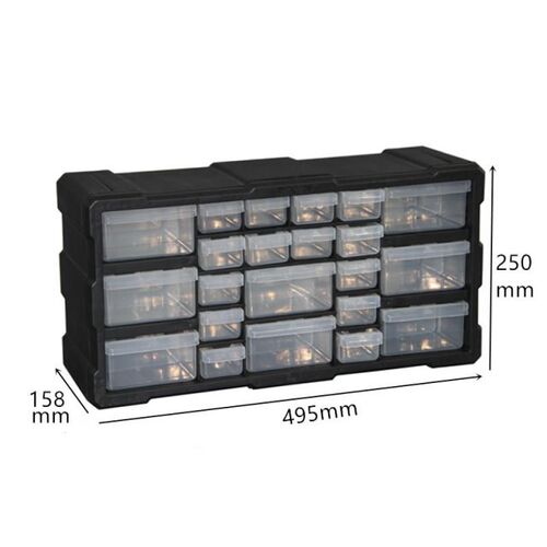 Multi-grid Drawer type toolbox Parts box Component tool case