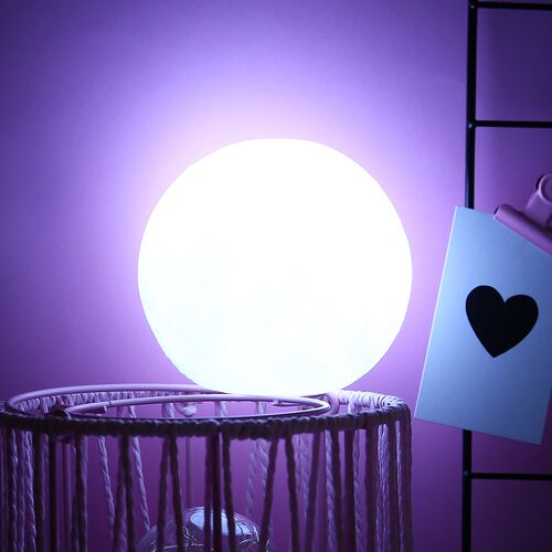 New LED Moon Lamp Novelty Night Light 8/10cm Home Bedroom Be