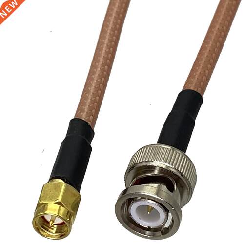 1pcs RG142 BNC Male Plug to SMA Male Plug RF Coaxial Connect
