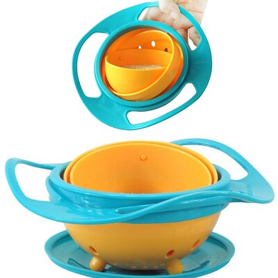 New Children's Toy Tumbler Bowl Saucer Gyro Baby Rice Bowl G