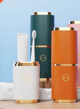 Portable Travel Wash Cup Set Storage Box Toothpaste Tooth Br