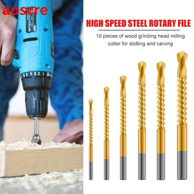 6pcs/lot 3-8mm Cobalt Drill Bit Set Spiral Screw Metric Comp