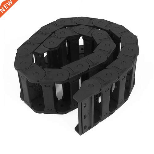 Machine Tool 25 x 77mm Black Cable Wire Carrier Drag Chain N