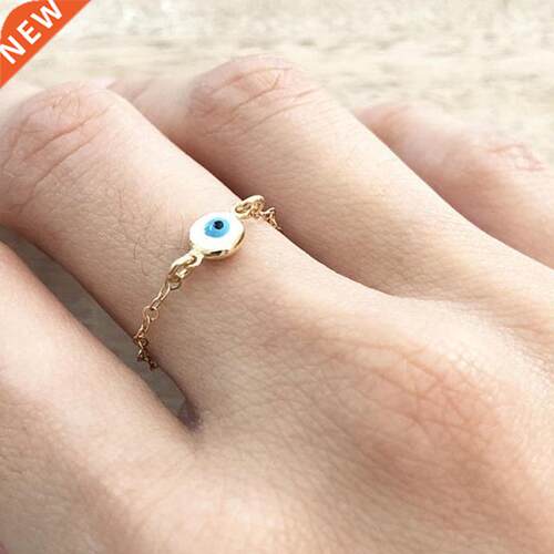 Evil Eye Jewelry Evil Eye ring Gold Chain ri
