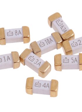 10pcs Gold Foot 1808 125V SMD Fast Blow Fuse 0.5A 0.75A 1A 2