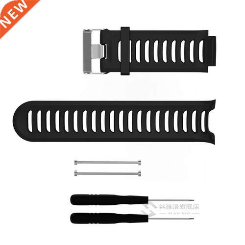 Black Silicone Replacet Wrist Band Garmin erunner 910XT Spo