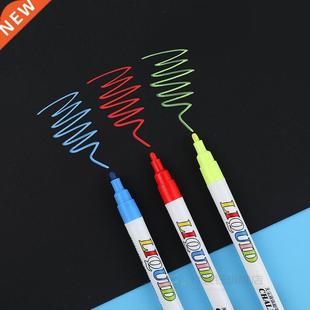 12pcs/set 3mm Liquid Chalk Pen Marker Glass Windows Blackbo
