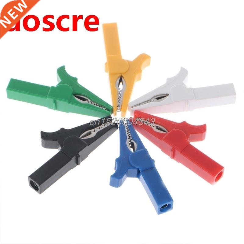 6 Pcs 6 Colors 55mm Crocodile Alligator Clip For 4mm Male Ba