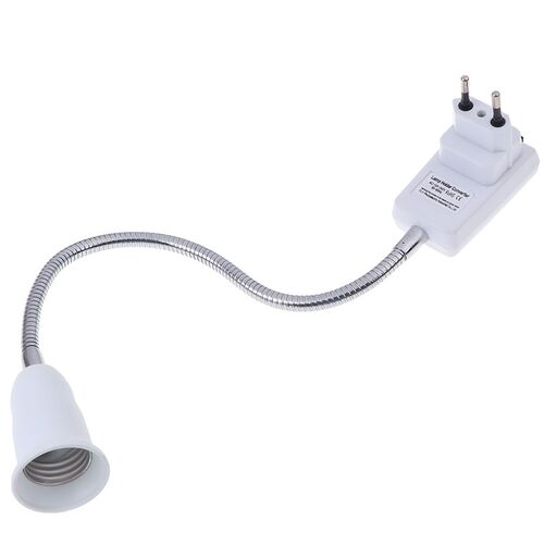 E27 Table Light Bulb Lamp Holder Socket + Switch Adapter Con