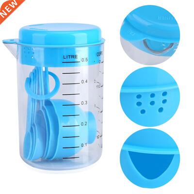 7Pcs Measuring Cups + Spoons Use For Measuring Tea Coffee In