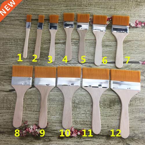 Nylon Hair Painting Brush Oil Watercolor Water Powder Paint