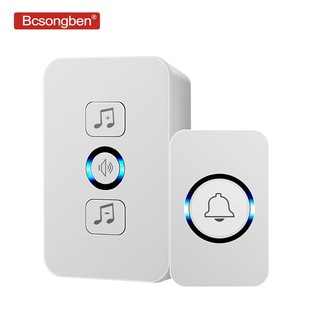 Bcsongben wireless waterproof doorbell 1 button 1 receiver 3