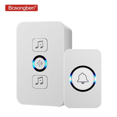 Bcsongben wireless waterproof doorbell 1 button 1 receiver 3