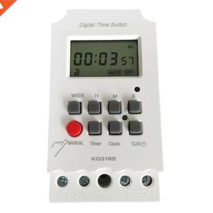 KG316S 220V LCD Microcomputer Timer Digital Time Switch Seco
