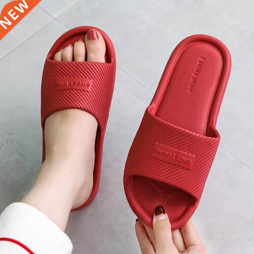 2022 New Slippers Women Summer Flip Flops Indoor House Coupl