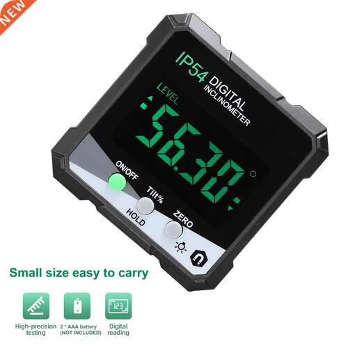 IP54 4*90° Portable Digital Inclinometer LCD Backlight D