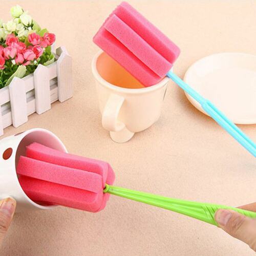 5pcs Durable Cup Bottle Soft Sponge Cleaning Tool Brush Scru