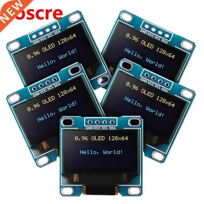 5 Pcs 0.96 Inch OLED Module 12864 128X64 Yellow Blue SSD1306