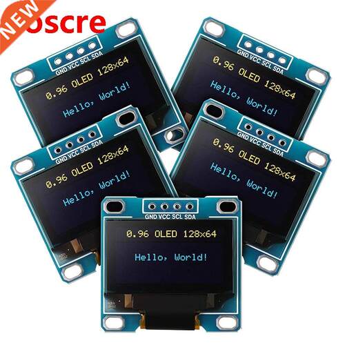 5 Pcs 0.96 Inch OLED Module 12864 128X64 Yellow Blue SSD1306