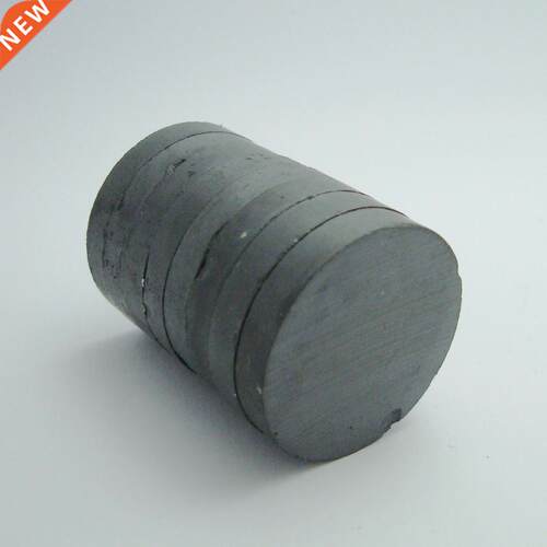 8pcs Ferrite Round Magnet Dia0x5mm Black Permanent Magnets