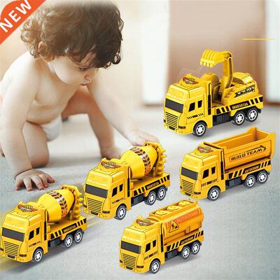 Pull Back Engineering Vehicle Toys Random 4 PCS/Set Construc