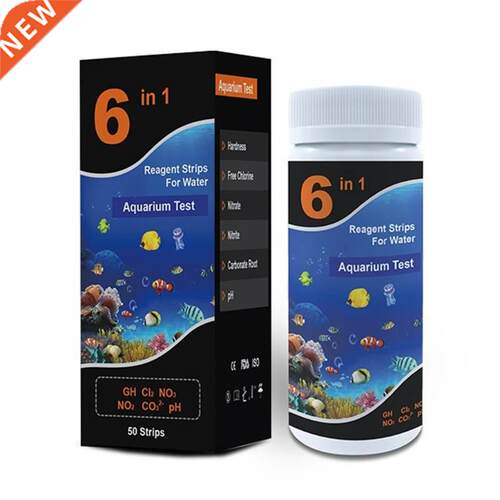 Premium Test Strips 6 in 1 Swimming Pool Aquarium for Total