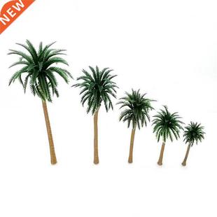 10Pcs Plastic Coconut Palm ree Miniature Plant Pots Bonsai C