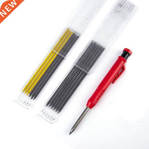 Solid Carpenter Pencil Refill Leads Built-in Sharpener Deep