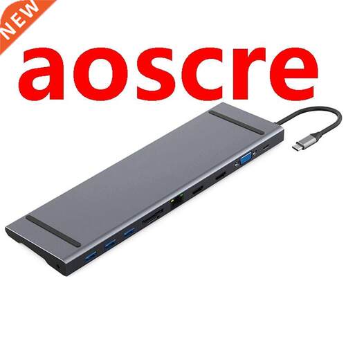 HC1101 USB C Hub Type C To Dual 4K HDMI Multi  USB .0 VGA