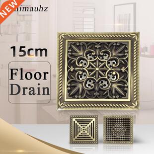 15cm Cover Shower Antique Brass Euro Drain Larger