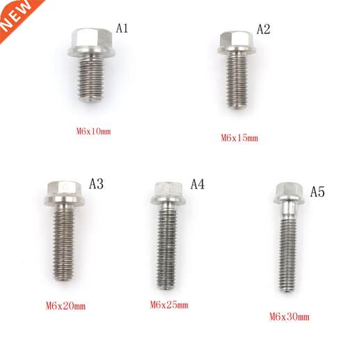1pc M6 Stainless Steel Hex Flange Screws Cap Washer Head Bol