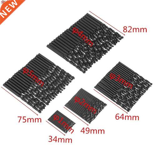 100pcs 1/2//4/5mm Twist Drill Bits Set HSS Straight Shank B