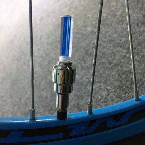 4PCS/Lot LED Bicycle Lights Wheel Tire Valve Caps Bike Acces
