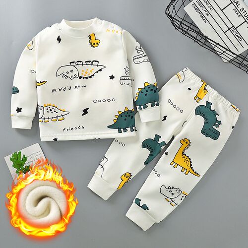Autumn Winter Plus Velvet Children's Clothing Sets for Girls