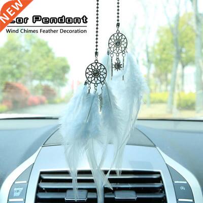 Car Dream Catcher With Feathers Handmade Wall Hanging Car Or