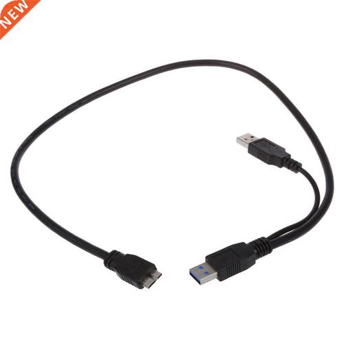 A to MicroB USB 3.0 Y Cable, Black